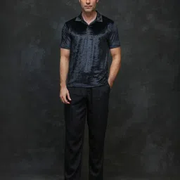 RARE RABBIT Men Solid Polo Collar Cotton T-shirt image 5