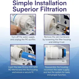 super aquafresh by super aquafresh RO Filter Service Kit 12-in-1 Universal Filter Set with Membrane & Housing Solid Filter Cartridge image 4