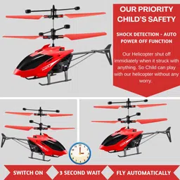 exaltedcollection Remote control Helicopter toy with dual mode lighting & charging cable for kids image 2