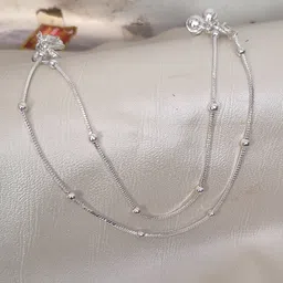 yuvaan crystal anklet for girls & women......1 p Sterling Silver Anklet-picture-14