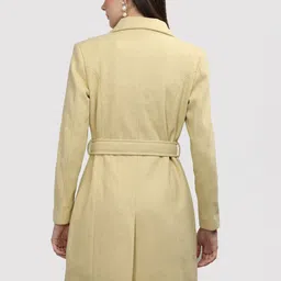 CHKOKKO Notched Lapel Single Breasted Overcoat image 4