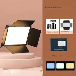 FKU 10"U800 LED Panal Light Photo Studio Lamp with Adjustable Tripod Remote for DSLR 4000 lx Camera LED Light image 4