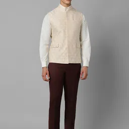 Louis Philippe Embroidered Slim Fit Nehru Jacket image 3