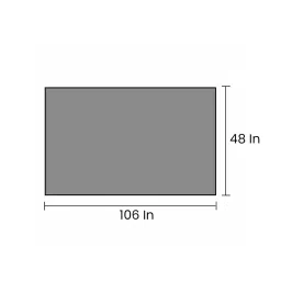 ddecor Grey Solid Polyester 4 ft x 6 ft Machine Made Carpet image 2