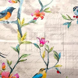 BIANCA White & Beige Set of 2 Floral Square Cushion Covers image 5