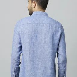 Celio Spread Collar Linen Casual Shirt image 5