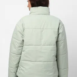 R&B Stand Collar Padded Jacket image 5