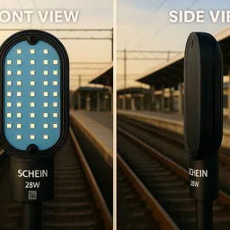 schein 28W Smart LED Street Light With Inbuilt Sensor – Long-Life LED with High Lumen Output, Weather-Resistant Body, Auto Day–Night Sensor, Stable Outdoor Performance, Energy Efficient & Easy to Install, Perfect for Security Lighting | Pack of 1 Street Light Outdoor Lamp image 2