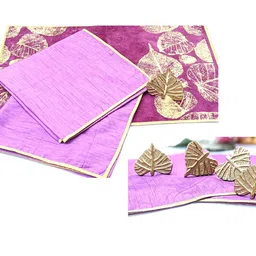 Vpop Purple 6-Seater Table Placemats With Decor Set image 5