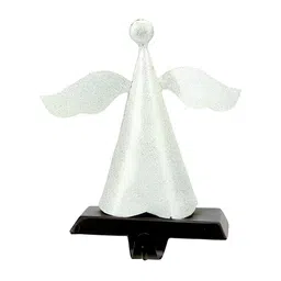 Hind Decor White Christmas Angel Shaped Stocking Holder image 4