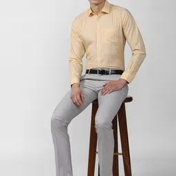 Van Heusen Men Checked Pure Cotton Formal Shirt image 4