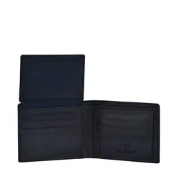 Walrus Men Navy Blue Textured Leather Two Fold Wallet image 2