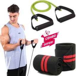 best-quality-hub Sports & Fitness combo Toning tube & Wrist Band Gym & Fitness Kit. Fitness Accessory Kit Kit-picture-47