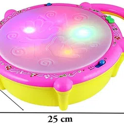 kelosk Flash Drum with 3D Lights toy for kids Drum Toys for Babies Musical Toy for Kids image 2