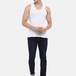 Dollar Bigboss Pack of 7 Cotton Innerwear Vests MBVE-06-R2-DERBY-WHT-PO7 image 5