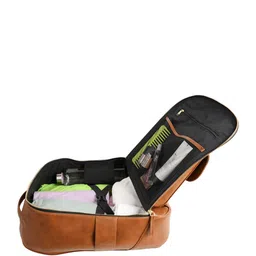 RASHKI Unisex Textured Backpack with USB Charging Port image 4