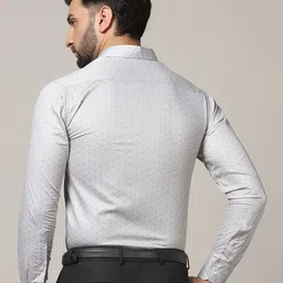 TAHVO Smart Opaque Printed Cotton Formal Shirt image 3