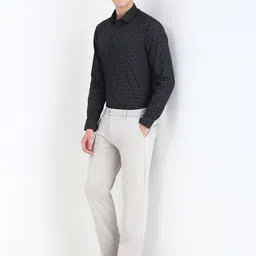 Allen Solly Men Spread Collar Geometric Printed Cotton Slim Fit Formal Shirt image 4