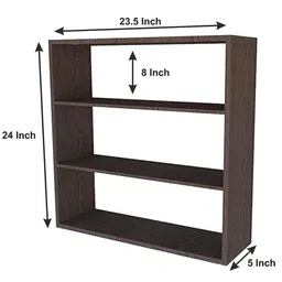 carvedcreations Containers Kitchen Rack Engineered Wood Multipurpose Wall Shelf Wood image 2