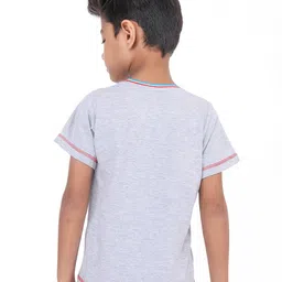 BAESD Boys Typography Printed Bio Finish Cotton T-shirt image 2