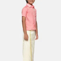 Sethukrishna Boys Red Classic Party Shirt image 5