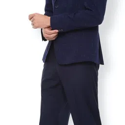 van heusen Men Solid Single Breasted Formal Blazer image 5