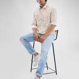 SPYKAR Men Slim Fit Floral Opaque Printed Casual Shirt image 5