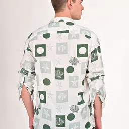 POE Men Smart Spread Collar Conversational Printed Slim Fit Casual Shirt image 5