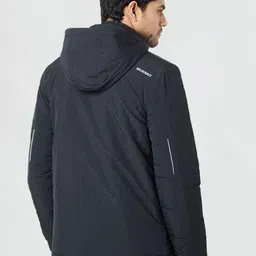 Wildcraft Men Hooded Typography Printed Casual Padded Lightweight Jacket image 2