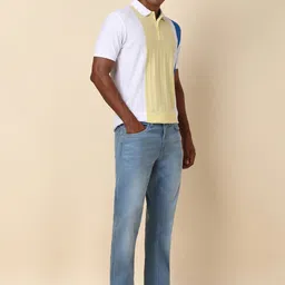 Allen Solly Men Colourblocked Polo Collar T-shirt image 5