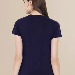 Fabflee Women Multicoloured 3 Printed Monochrome T-shirt image 4