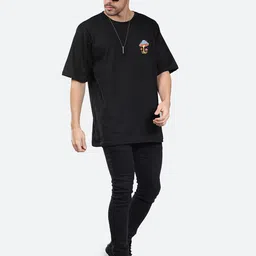 Mad Over Print Graphic Printed Cotton Oversized T-shirt image 4