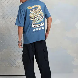 HIGHLANDER Graphic Printed Cotton Oversized T-shirt image 2