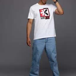 HRX by Hrithik Roshan Men Printed Round Neck T-shirt image 5