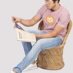 Greylongg Men Graphic Printed Round Neck T-shirt image 5