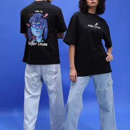 HIGHLANDER Unisex Graphic Printed Drop-Shoulder Oversized T-shirt image 5