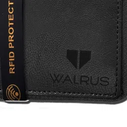 Walrus Men Black Zip Around Wallet image 3