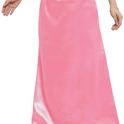 Abn Traders Solid baby Pink Satin Blend Petticoat image 3