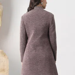 globus 100% Polyester Solid Coat For Women image 2