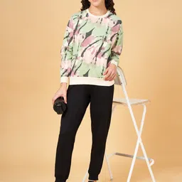 Ajile by Pantaloons Abstract Printed Sweatshirt image 3