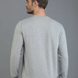 TQS Men Grey Printed Fleece Sweatshirt image 5