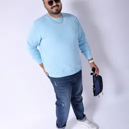 hardsoda by the indian garage co HARDSODA Plus Size Round Neck Pullover Sweatshirt image 4