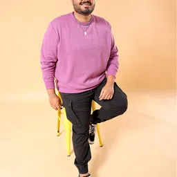 hardsoda by the indian garage co HARDSODA Plus Size Round Neck Pullover Sweatshirt image 2