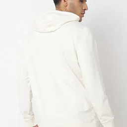 SPYKAR Typography Printed Hooded Neck Long Sleeves Cotton Pullover Sweatshirt image 4