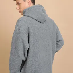 HIGHLANDER Hooded Drop Shoulder Sleeves Oversized Sweatshirt image 5