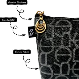 nyzel Women Black Cosmetic Bag image 5