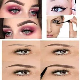 fozzby Eyeshadow Palette(Multicolor) + 3 in 1kit(mascara,eyeliner,eyebrowpencils)4ietem 25 g image 4