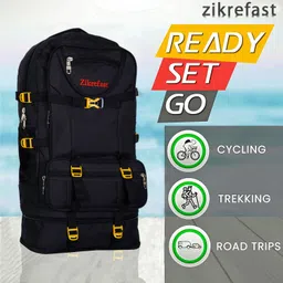 zikrefast Stylish Tuff Quility Trekking Bag Rucksack- 55 L image 3