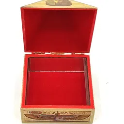 plus value Wooden Vastu Pyramid Wish, Cash, Reiki Box with Egyptian Symbol (4-inches, Fengshui Remedies for Home & Office) Cash Box image 4