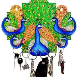 sketchfab Key Holder for Home|Wooden Key Stand for Wall|Key Hanger|Key hooks (11479) Wood Key Holder-picture-16